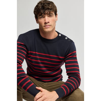 Pull marin en laine mérinos GOULENEZ ARMOR-LUX