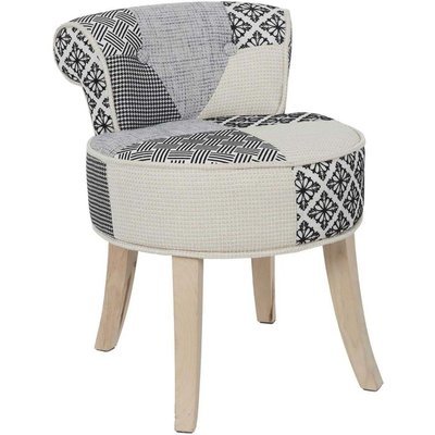 Tabouret bas patchwork Eleonor CMP