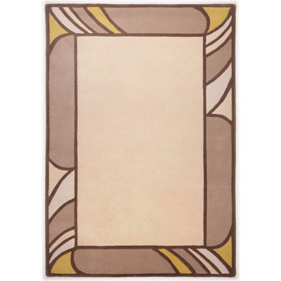Tapis de salon HAWAI tufté main en laine naturelle THEKO