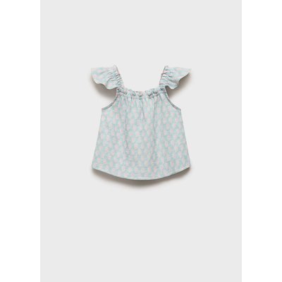 Blouse imprimée à volants MANGO BABY