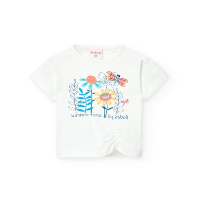 T-shirt en coton avec dessin frontal BOBOLI