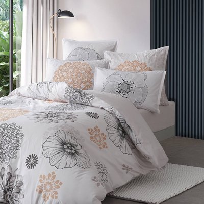 Housse de couette en percale de coton LOANE SENSEI MAISON