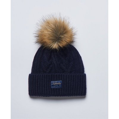 Bonnet en maille torsadée Lux SUPERDRY