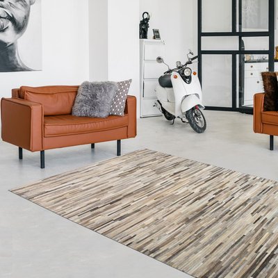 Tapis en peau de vache kilm fait à la main UN AMOUR DE TAPIS