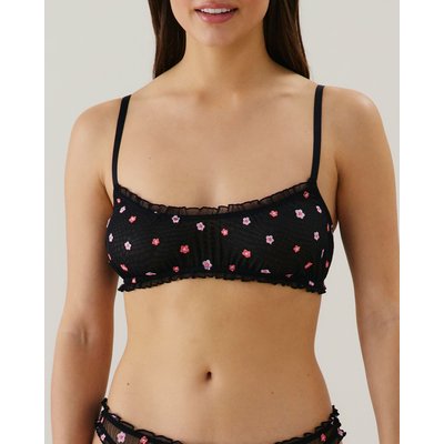 Soutien-gorge brassière en tulle avec broderies FIORDALIZ UNDIZ