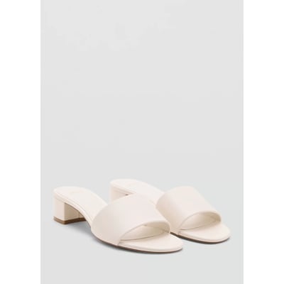 Sandales lanière à talon bloc MANGO