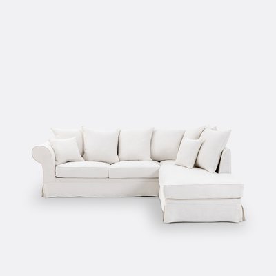 Canapé d'angle convertible Bultex lin épais Adelia LA REDOUTE INTERIEURS