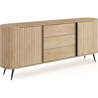 Buffet rainuré portes coulissantes LOVI RECOLLECTION