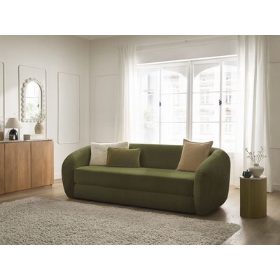 Canapé droit convertible 3 places en tissu texturé, NEYO BOBOCHIC