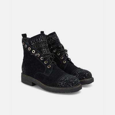 Bottines plates en cuir à lacets ALMA EN PENA