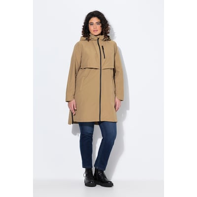 Parka à capuche. Fentes latérales zippées. ULLA POPKEN