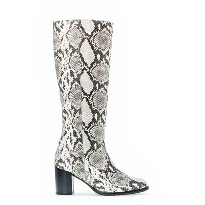 Bottes en cuir à talon façon block GABOR