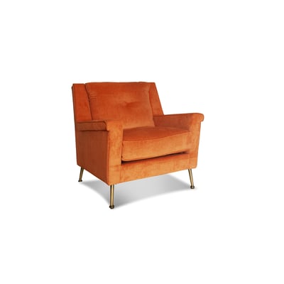 Fauteuil en velours ELBROUSSE PRODUIT INTERIEUR BRUT