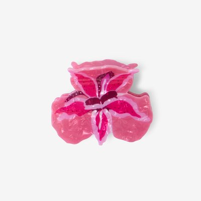 Pince à cheveux fleur rose BALABOOSTE