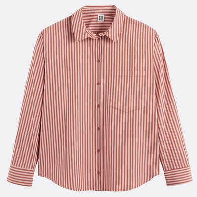 Camicia in cotone a righe, Signatures MARLÈNE LA REDOUTE COLLECTIONS