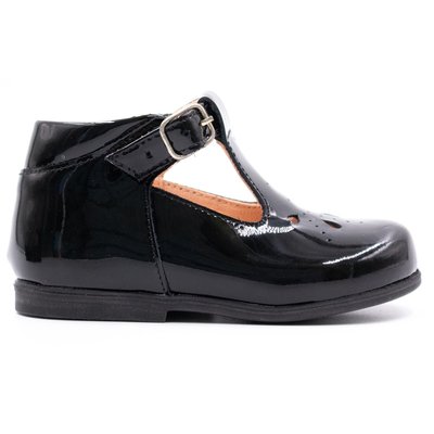 Chaussures premiers pas à boucle en cuir vernis CAROL BONI&SIDONIE