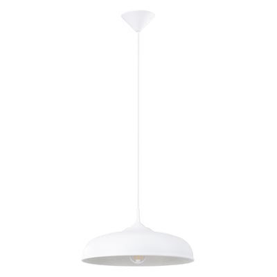 Suspension Acier Blanc E27 1 Gina EDEN