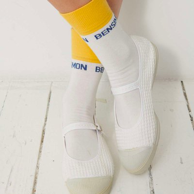 Chaussettes hautes COLORBLOCK BENSIMON en coton mélangé BENSIMON