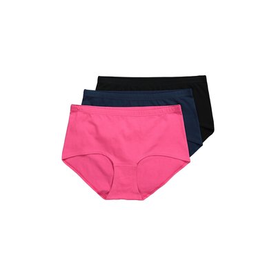 Culottes hipster en lot de 3, couleurs unies ULLA POPKEN