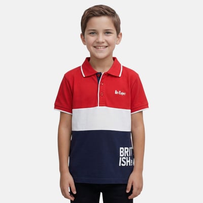 Polo manches courtes imprimé, col chemise RUGBY LEE COOPER
