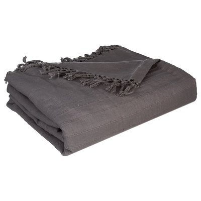 Jeté de lit 230x250 ivoire coton ATMOSPHERA