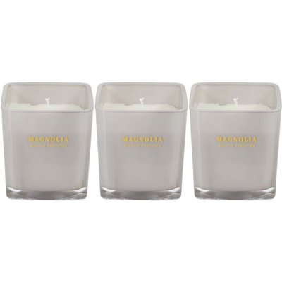 Bougie parfumée carrée Nude 7 cm (Lot de 3) Blanc CMP