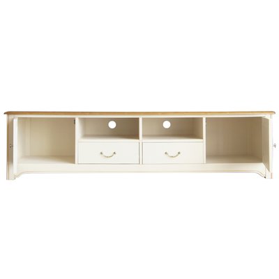 Бежевая консоль под TV удлиненная SO'HOME