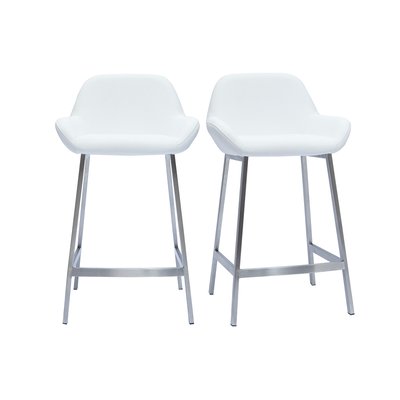 Tabourets de bar design  et pieds métal (lot de 2) RINGER MILIBOO