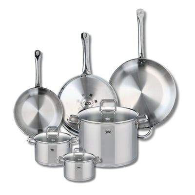 3 poêles 24/28/32cm + 3 faitouts 14/16/26cm PROFI CITRIN ELO
