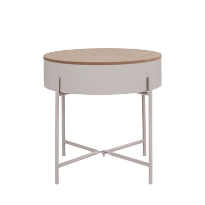 Table d'appoint en bois et métal ø40cm - SISCO HOUSE NORDIC