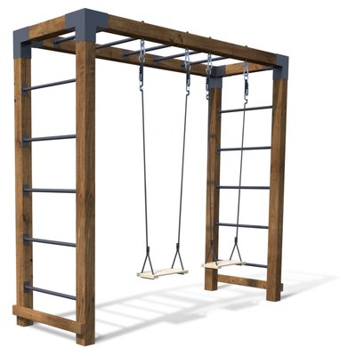 Aire de jeux multi-activités en bois HECTOR SOULET