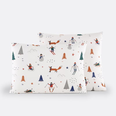 Taie d'oreiller flanelle, Shuss LA REDOUTE INTERIEURS
