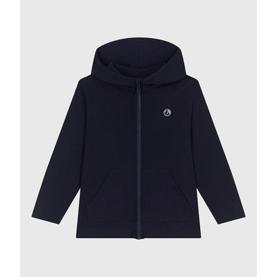 Sweat zippé à capuche en molleton PETIT BATEAU