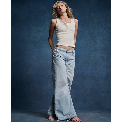 Jean large évasé à bords francs SUPERDRY