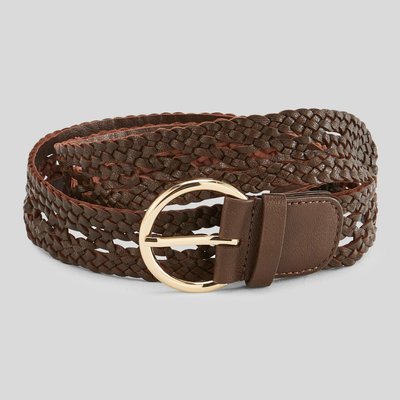 Ceinture cannage 3,5 cm en cuir MONOPRIX