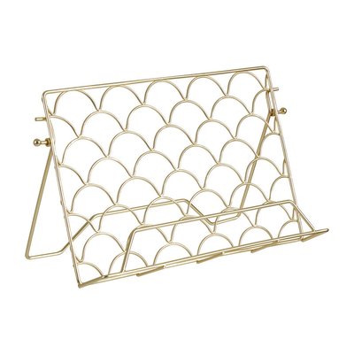 Deco Style Cook Book Stand in Matte Gold Finish SO'HOME