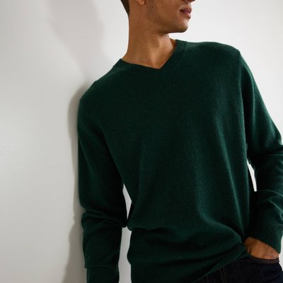 Pull col V en cachemire, Oeko-tex MONOPRIX