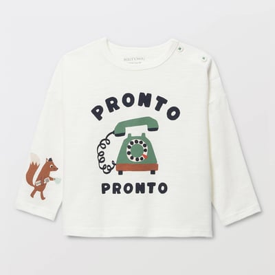 T-shirt manches courtes imprimé en coton BIO GOTS BOUT'CHOU