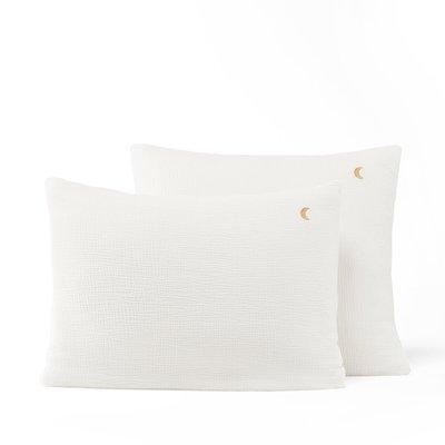 Cuddly 100% Organic Cotton Muslin 200 Thread Count Pillowcase AM.PM