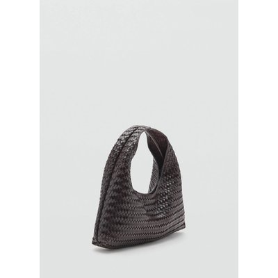 Sac à main cuir tressé MANGO