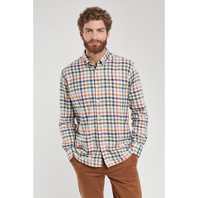Chemise à carreaux en coton flanelle ARMOR-LUX