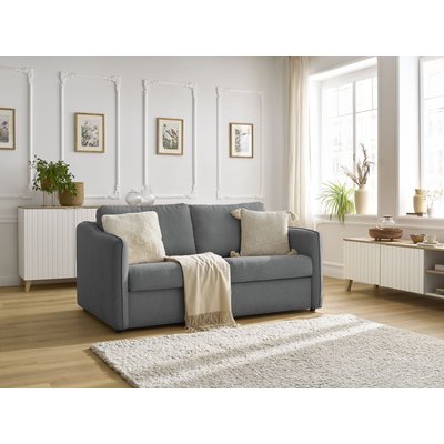 Canapé lit 3 places en tissu lisse, LENNY BOBOCHIC