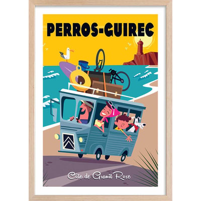 Affiche Perros Guirec HEXOA