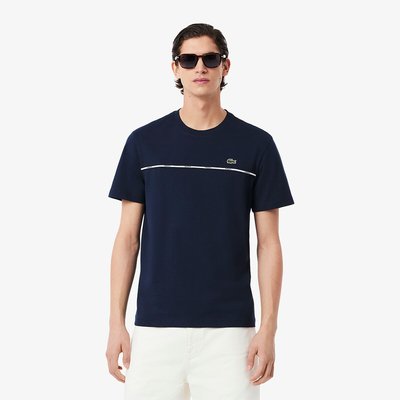 T-shirt in jersey con profili Lacoste LACOSTE