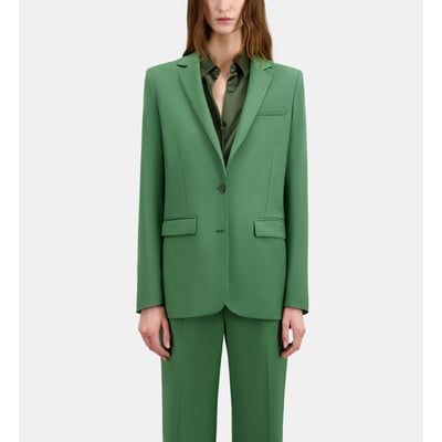 Blazer The Kooples En Maille Tricotée Vert Foncé - Taille 34 Femme, Occasion Très Bon état