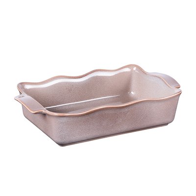 Plat à four rectangle   31x17x7 cm brun-ELY TABLE PASSION