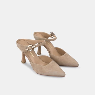 Chaussures à talons avec bout pointu et détail de strass ALMA EN PENA