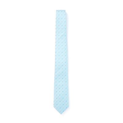 Cravate 100% soie motif fleurs DRAEGER PARIS
