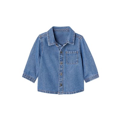 Chemise en jean pressionnée VERTBAUDET