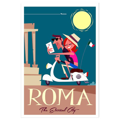 Affiche Voyage en amoureux HEXOA